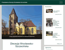 Tablet Screenshot of diecezjawroclawsko-szczecinska.pl